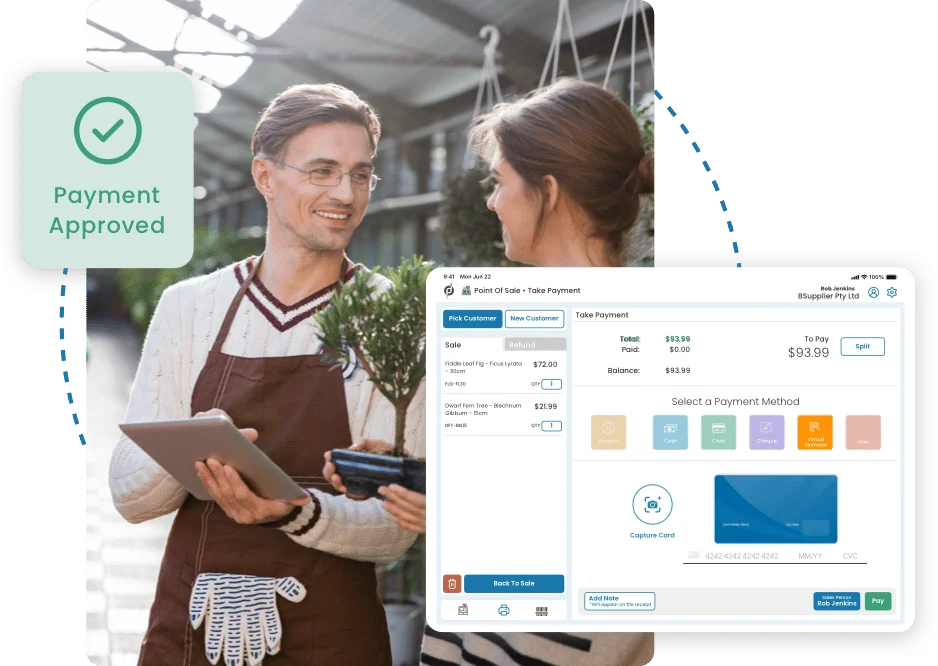 Spenda's business to customer payment screen